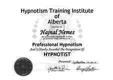 HTIA Professzionális hipnotizőr oklevél